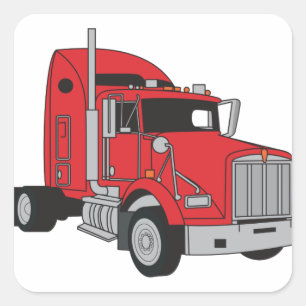 Sticker Carré Semi cabine de camion