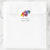 Sticker Carré Semicolon - Mon histoire est terminée (Sac)