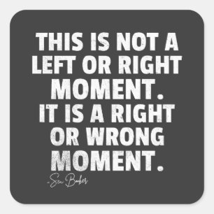 Sticker Carré Sen Cory Booker This is Not a Left or Right Moment
