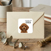 Sticker Carré Sending Love From Detroit