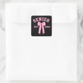 Sticker Carré Senior 2026 Pink Bow (Sac)