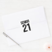 Sticker Carré Senior 21, 2021 Senior, Class of 2021, Senior 2021 (Enveloppe)