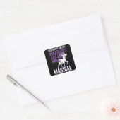 Sticker Carré Sensibilisation à la colite ulcérative IBD Unicorn (Enveloppe)