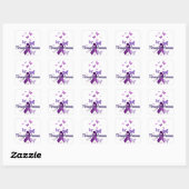 Sticker Carré Sensibilisation à la fibromyalgie (Feuille)