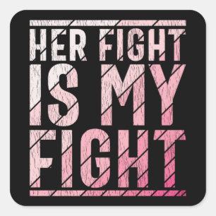 Sticker Carré Sensibilisation au cancer du sein mère fille soeur