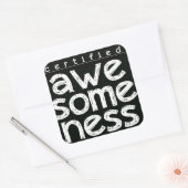 STICKER CARRÉ SENSIBILISATION CERTIFIÉE (Enveloppe)