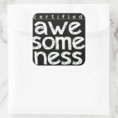 STICKER CARRÉ SENSIBILISATION CERTIFIÉE (Sac)