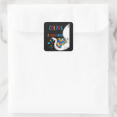 Sticker Carré Sensibilisation sur l'autisme Femmes Acceptation E (Sac)