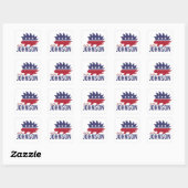 Sticker Carré Sentez le Johnson - Porcupine libertaire - - (Feuille)