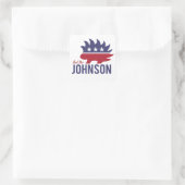 Sticker Carré Sentez le Johnson - Porcupine libertaire - - (Sac)