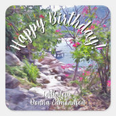 Sticker Carré Sentier d'anniversaire de Yelapa 821 (Devant)