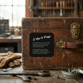 Sticker Carré Sentiments : "Un homme à louer"