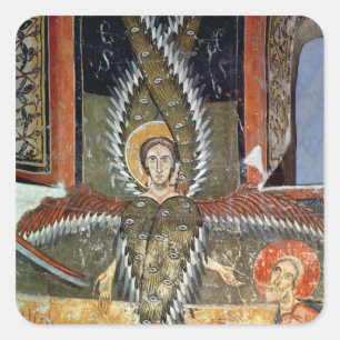 Sticker Carré Seraphim épurant les lèvres d'Isaïe