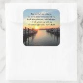 STICKER CARRÉ SERENE ISAIAH 41:10 SUNSET PHOTO DESIGN (Sac)