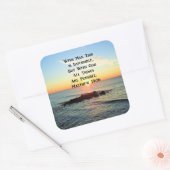 STICKER CARRÉ SERENE SCELER MATTHEW 19:26 SCRIPTURE (Enveloppe)