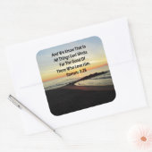 STICKER CARRÉ SERENE SLEVER ROMANS 8:28 SCRIPTURE (Enveloppe)