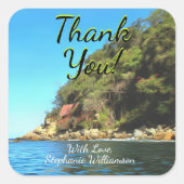 Sticker Carré Serene Yelapa Merci 0758 (Devant)