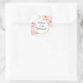 Sticker Carré serez-vous ma servante d'accueil ? (Sac)