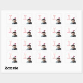 Sticker Carré Seriez-vous mon Valentin ? (Feuille)