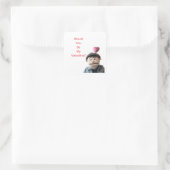 Sticker Carré Seriez-vous mon Valentin ? (Sac)
