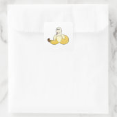 Sticker Carré Serpent avec banane (Sac)