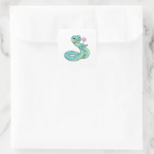 Sticker Carré Serpent avec Lollipop (Sac)