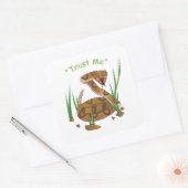 Sticker Carré Serpent dans l'herbe (Enveloppe)