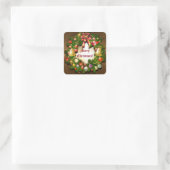 Sticker Carré Serre Xmas personnalisable (Sac)