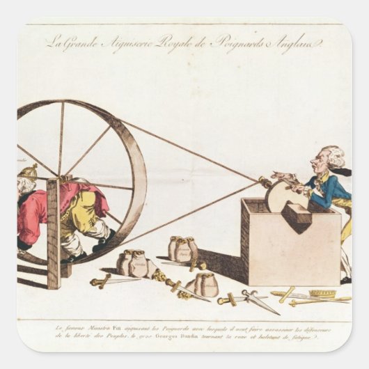 Sticker Carré Service royal d'affûtage (Devant)