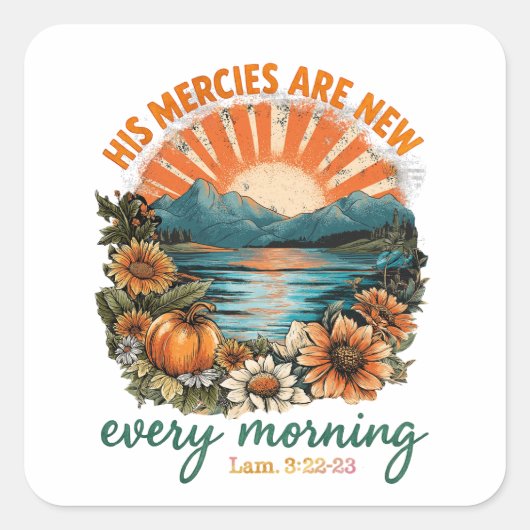 Sticker Carré Ses Mérites Sont Nouvelles... (Devant)