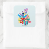 Sticker Carré Sesame Street Pals and Presents (Sac)