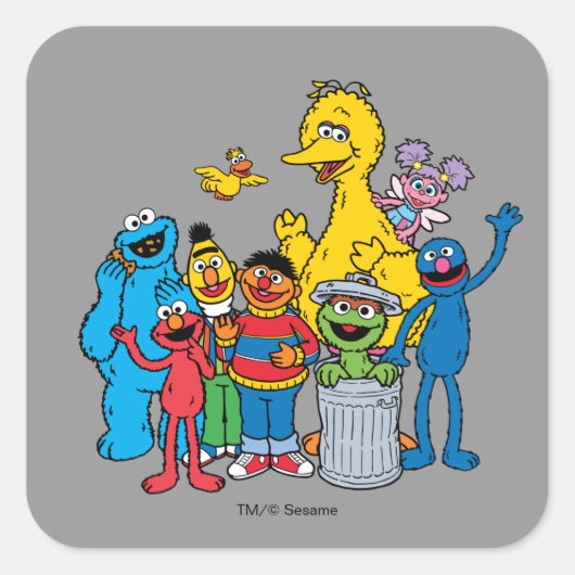 Sticker Carré Sesame Street Pals Wing (Devant)