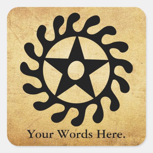 Sticker Carré Sese Wo Soban | Symbole Changements et Transitions (Devant)