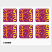 STICKER CARRÉ SESS SATIVA (Feuille)