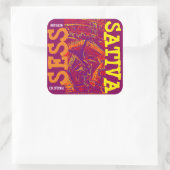 STICKER CARRÉ SESS SATIVA (Sac)