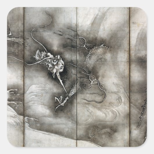 Sticker Carré Sesson Shūkei Dragon (Devant)