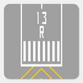 Sticker Carré Seuil RWY 13R (Devant)