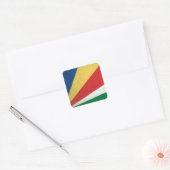 Sticker Carré Seychelles (Enveloppe)