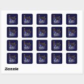 Sticker Carré Shabat Shalom (Feuille)
