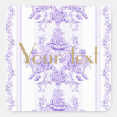 Sticker Carré Shabby chic,lavender,toile,pattern,floral,Victoria (Devant)