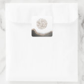 Sticker Carré Shahada Arabe Calligraphie, art islamique Marbre (Sac)