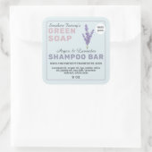 Sticker Carré Shampooing Lavender Bar Pastel Blue Purple (Sac)