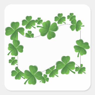 Sticker Carré Shamrock