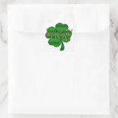 Sticker Carré Shamrock chanceux ID961 (Sac)