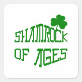 Sticker Carré Shamrock d'âge (Devant)