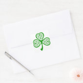 Sticker Carré Shamrock de noeud celtique (Enveloppe)