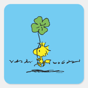 Sticker Carré Shamrock de transport de bois