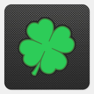 Sticker Carré Shamrock élégant