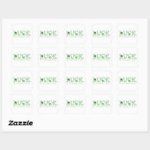Sticker Carré Shamrock irlandais (Feuille)