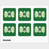 Sticker Carré Shamrock Pattern St Patrick’s Day - Autocolante (Feuille)